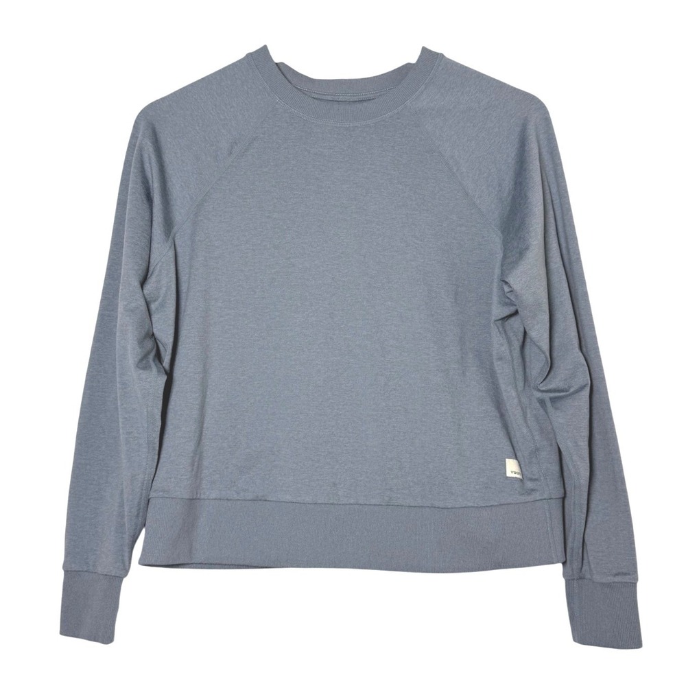 Vuori Long Sleeve Halo Crew Blue Heather DreamKnit Sweatshirt VW241 Womens XS
